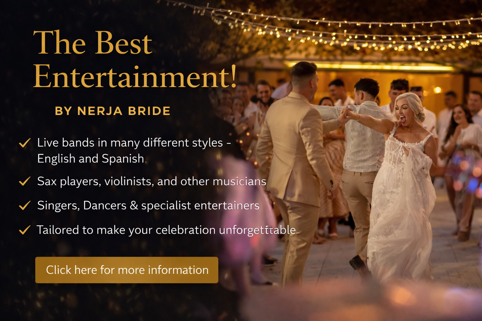 Entertainment for your Wedding in Spain