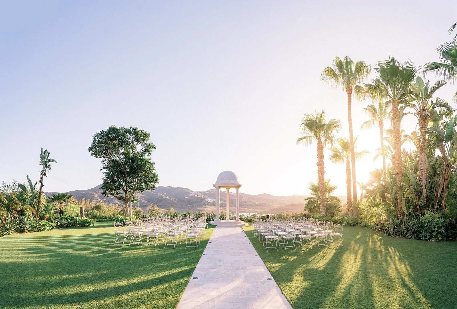 Wedding ceremony area Hotel Vinuela