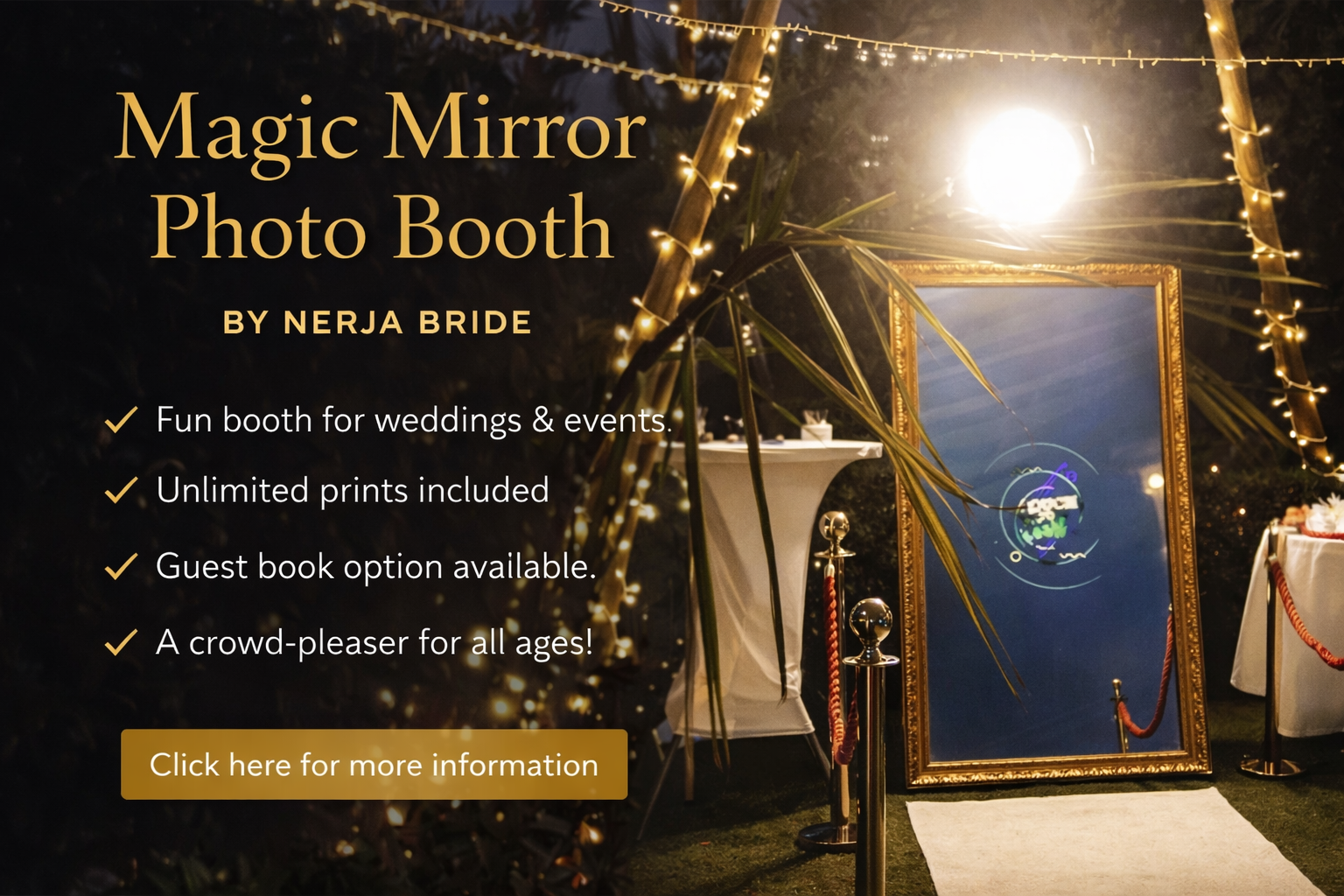 Photo booth hire Nerja
