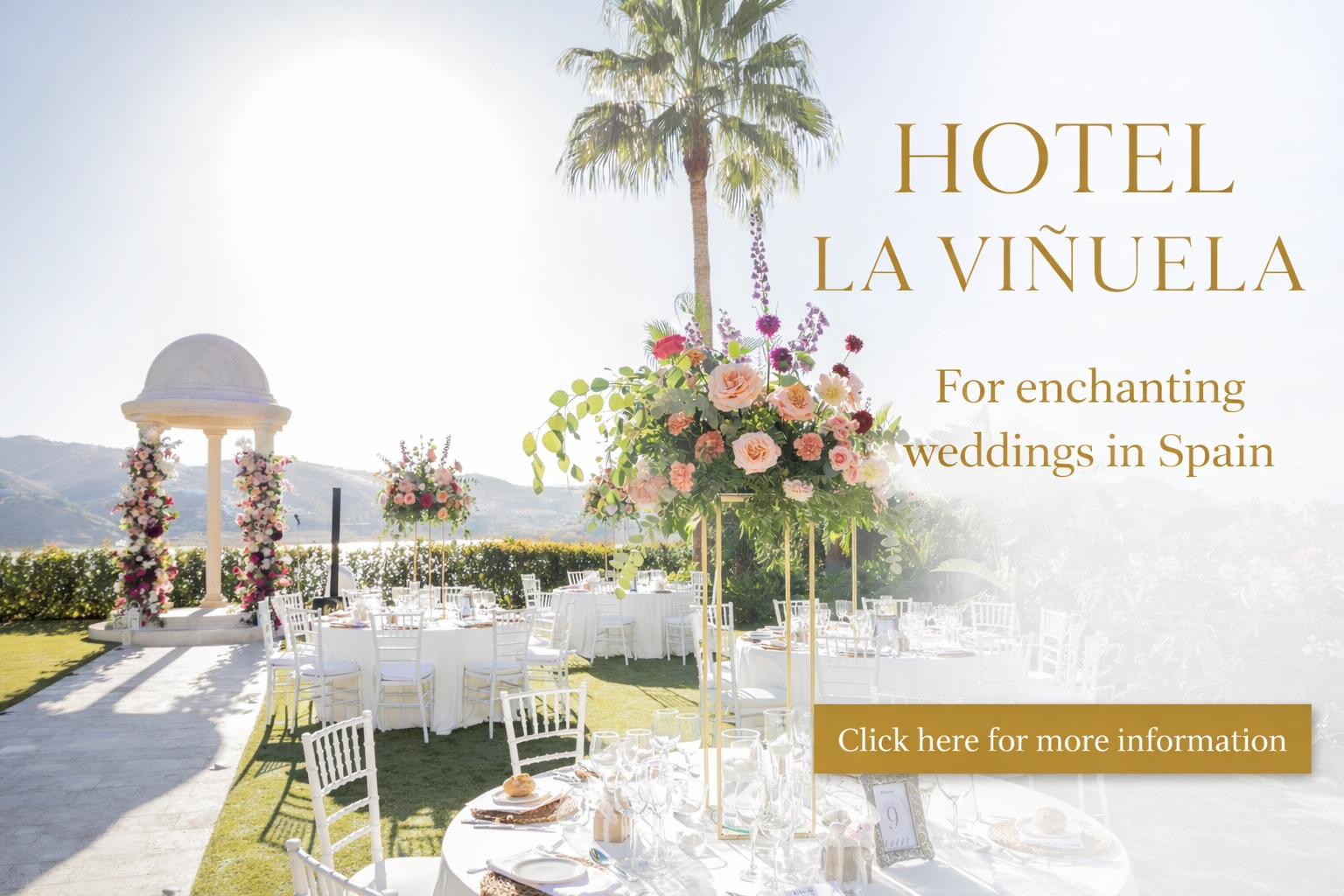 Rural hotel wedding venue in Spain