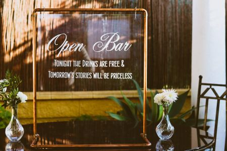 Open bar Sign
